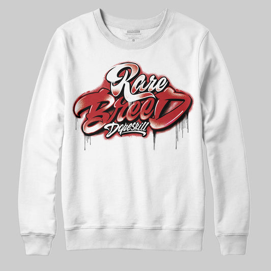 Jordan 1 Retro High OG Black Toe Reimagined DopeSkill Sweatshirt Rare Breed Type Graphic Streetwear - White