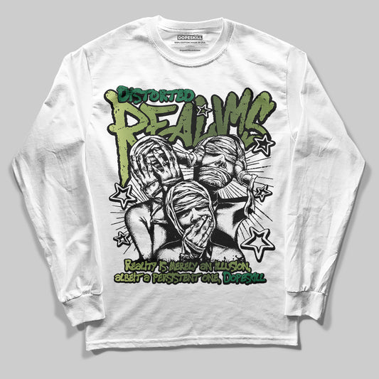 Foamposite Pro 'Pine Green' DopeSkill Long Sleeve T-Shirt Distorted Realms\ Graphic Streetwear - White