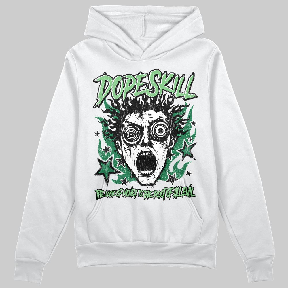 Green Sneakers DopeSkill Hoodie Sweatshirt Root of Evil Graphic Streetwear - White