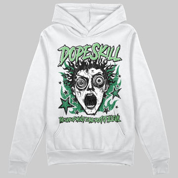 Green Sneakers DopeSkill Hoodie Sweatshirt Root of Evil Graphic Streetwear - White