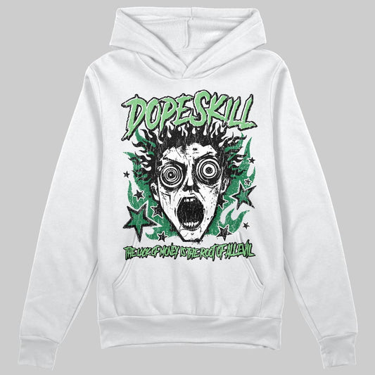 Green Sneakers DopeSkill Hoodie Sweatshirt Root of Evil Graphic Streetwear - White