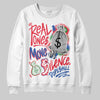 Jordan 11 Retro 285 Atlanta DopeSkill Sweatshirt Real Ones Move In Silence Graphic Streetwear - White 