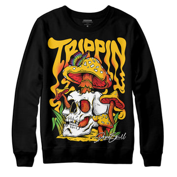 Yellow Sneakers DopeSkill Sweatshirt Trippin Graphic Streetwear - Black