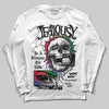 Jordan 11 Retro 285 Atlanta DopeSkill Long Sleeve T-Shirt Jealousy Graphic Streetwear -- White 