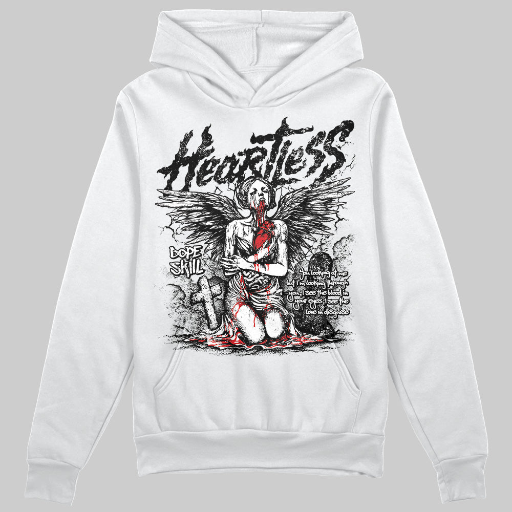 Dunk Low Panda White Black DopeSkill Hoodie Sweatshirt Heartless Graphic Streetwear - White