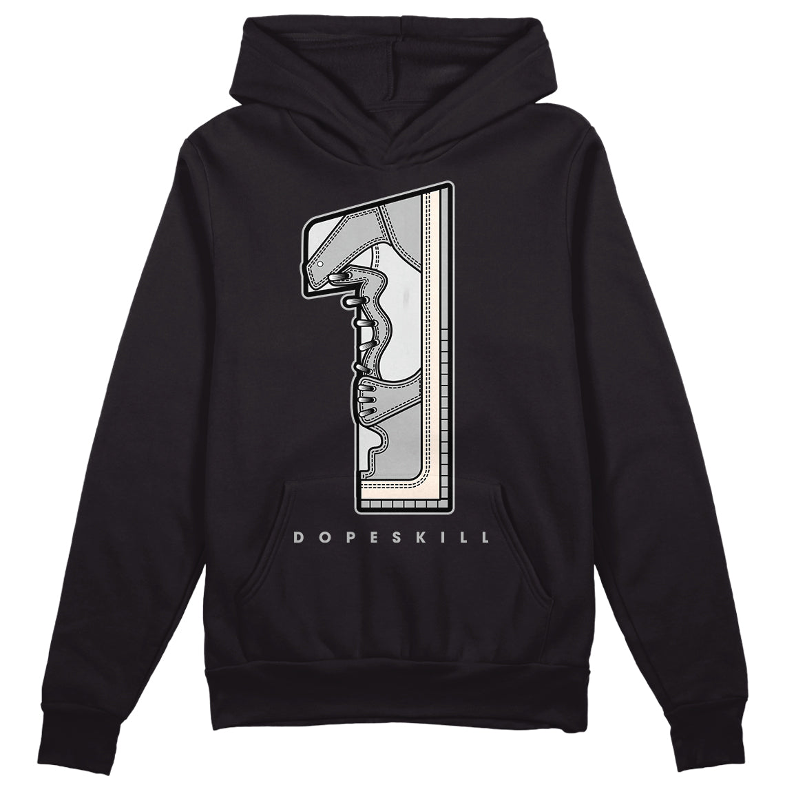 Dunk Low Cool Grey DopeSkill Hoodie Sweatshirt No.1 Graphic Streetwear - Black