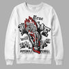 Jordan 14 "Black/White" DopeSkill Sweatshirt True Love Will Kill You Graphic Streetwear - White