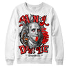 Jordan 4 Retro Red Cement DopeSkill Sweatshirt Money Don't Lie Graphic Streetwear - White