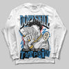 Jordan 3 Retro OG Rare Air DopeSkill Long Sleeve T-Shirt Sorry I've Been Trappin Graphic Streetwear - White