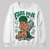 Jordan 13 GS “Pine Green” DopeSkill Sweatshirt False Love Graphic Streetwear - White