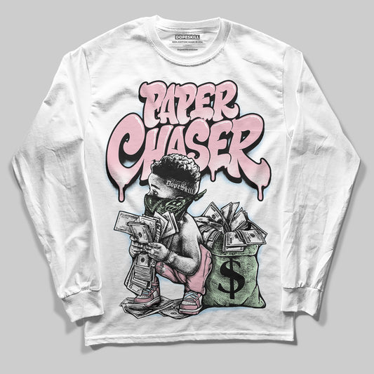 Jordan 4 Retro Valentine's Day (2026) (GS) DopeSkill Long Sleeve T-Shirt Paper Chaser Boy Graphic Streetwear - White
