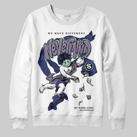 Jordan 1 Retro Low OG Zion Williamson Voodoo Alternate DopeSkill Sweatshirt Nevermind Graphic Streetwear - White