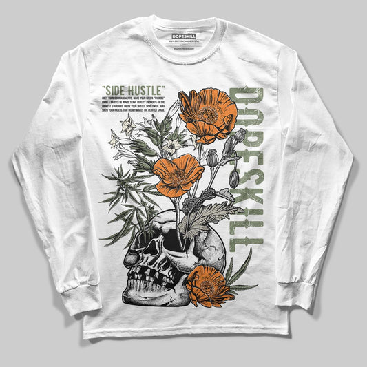 Jordan 4 Retro OG SP Undefeated (2025) DopeSkill Long Sleeve T-Shirt Side Hustle Graphic Streetwear - White