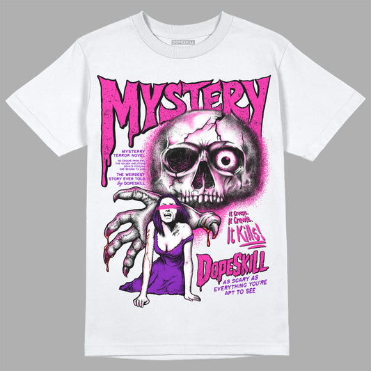 Pink Sneakers DopeSkill T-Shirt Mystery Ghostly Grasp Graphic Streetwear - White