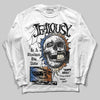 Jordan 17 Retro Low SP Infinite Archives DopeSkill Long Sleeve T-Shirt Jealousy Graphic Streetwear - White