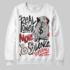 Jordan 11 “Bred Velvet” DopeSkill Sweatshirt Real Ones Move In Silence Graphic Streetwear - WHite