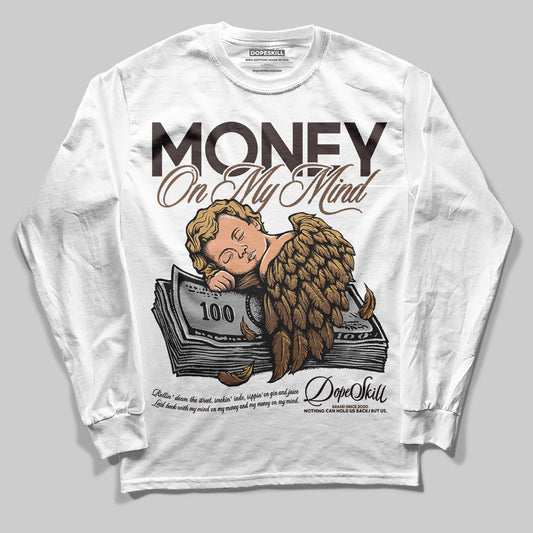 Jordan 5 “Earth/Metallic Gold” DopeSkill Long Sleeve T-Shirt MOMM Graphic Streetwear - WHite 