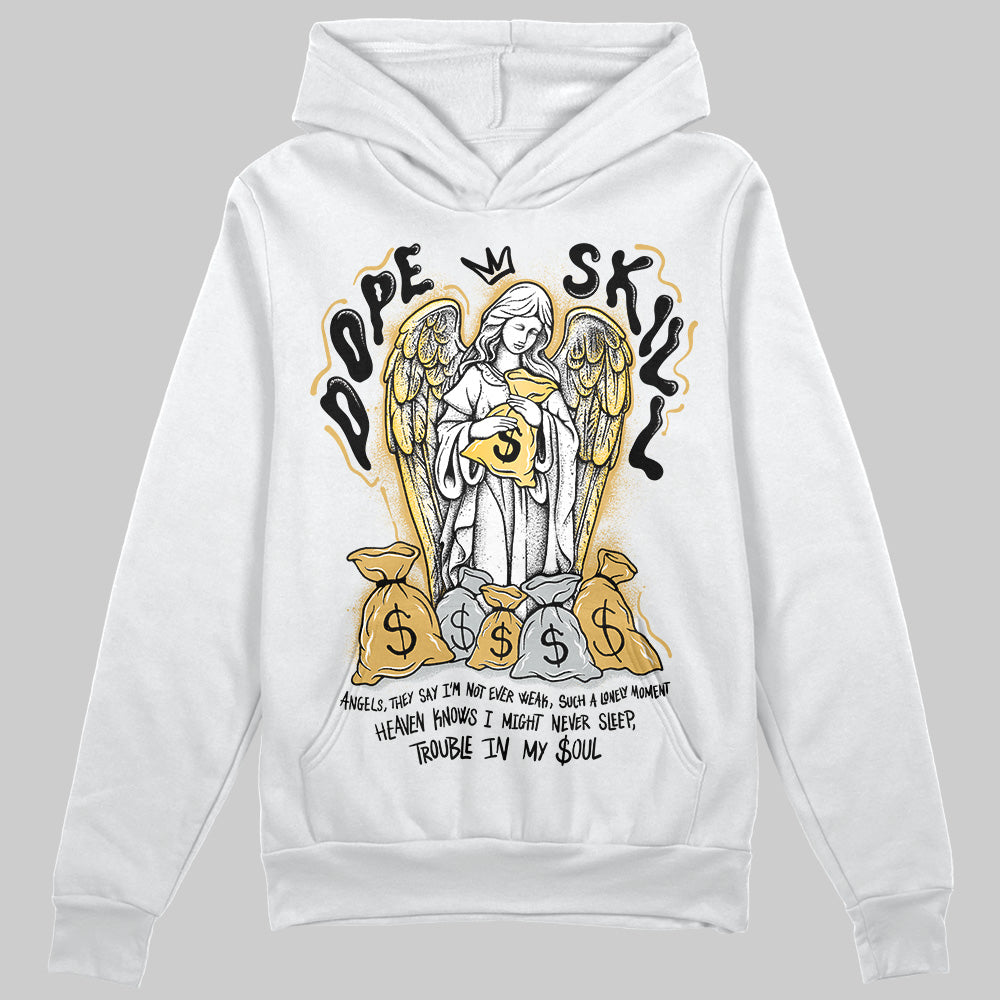 Jordan 12 "Phantom" DopeSkill Hoodie Sweatshirt Angels Graphic Streetwear - White