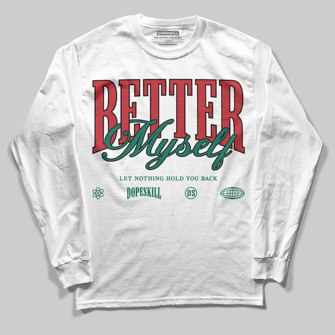 Jordan 3 Mexico 'El Vuelo' DopeSkill Long Sleeve T-Shirt Better Myself Graphic Streetwear - White