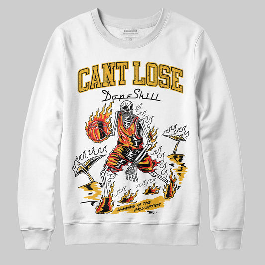 Jordan 5 'Tokyo' DopeSkill Sweatshirt Cant Lose Graphic Streetwear - White