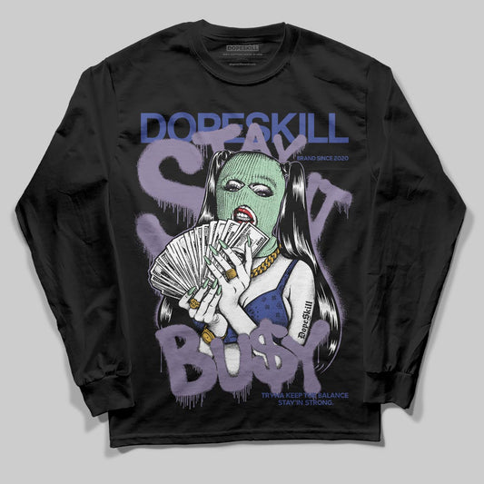 Jordan 1 Retro Low OG Zion Williamson Voodoo Alternate DopeSkill Long Sleeve T-Shirt Stay It Busy Graphic Streetwear - Black