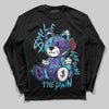 Jordan 8 Retro 'Aqua' 2025 DopeSkill Long Sleeve T-Shirt Smile Through The Pain Graphic Streetwear - Black