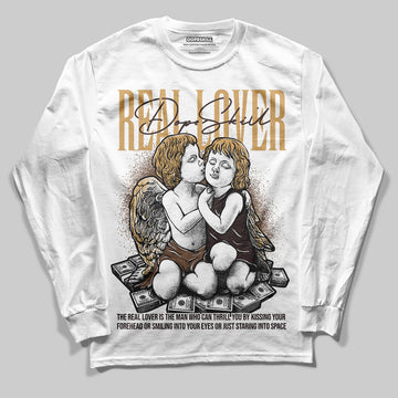 Jordan 5 “Earth/Metallic Gold” DopeSkill Long Sleeve T-Shirt Real Lover Graphic Streetwear - White