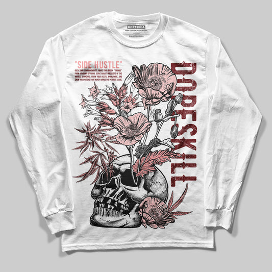 Jordan 3 Retro Valentine's Day Treat Yourself (2025) DopeSkill Long Sleeve T-Shirt Side Hustle Graphic Streetwear - White
