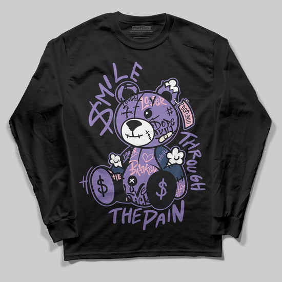 Jordan 11 "Mojave" DopeSkill Long Sleeve T-Shirt Smile Through The Pain Graphic Streetwear - Black