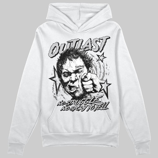 Grey Sneakers DopeSkill Hoodie Outlast Graphic Streetwear - White