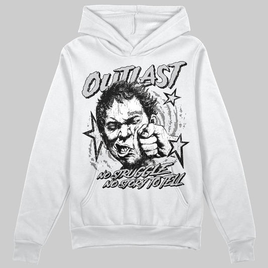 Grey Sneakers DopeSkill Hoodie Outlast Graphic Streetwear - White