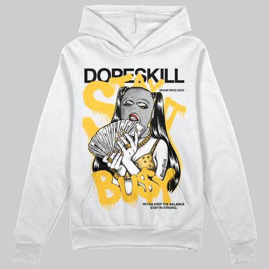 Jordan 12 "Phantom" DopeSkill Hoodie Sweatshirt Stay It Busy Graphic Streetwear - White