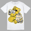 Jordan 4 Retro “Vivid Sulfur” DopeSkill T-Shirt Bear Steals Sneaker Graphic Streetwear - White