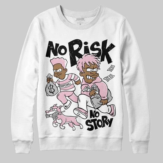 Jordan 5 OG “35th Anniversary” DopeSkill Sweatshirt No Risk No Story Graphic Streetwear - White