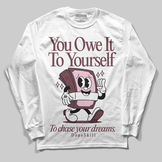 Asics Gel-Cumulus 16 "Port Royal" DopeSkill Long Sleeve T-Shirt Owe It To Yourself Graphic Streetwear - White