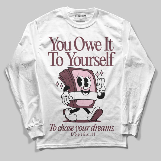 Asics Gel-Cumulus 16 "Port Royal" DopeSkill Long Sleeve T-Shirt Owe It To Yourself Graphic Streetwear - White