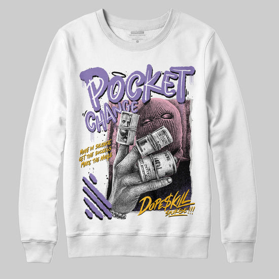 Jordan 11 "Mojave" DopeSkill Sweatshirt Pocket Change Graphic Streetwear - WHite