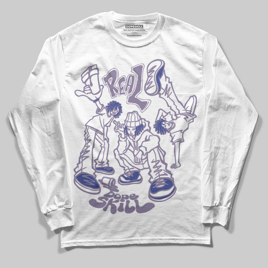 Jordan 1 Retro Low OG Zion Williamson Voodoo Alternate DopeSkill Long Sleeve T-Shirt Real Y2K Players Graphic Streetwear - White