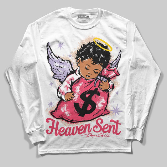 Jordan 5 Low “Peanut Butter Jelly” DopeSkill Long Sleeve T-Shirt Heaven Sent Graphic Streetwear - White