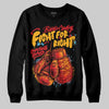Red Sneakers DopeSkill Sweatshirt Fight For Right Graphic Streetwear - Black