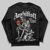 Black and White Sneakers DopeSkill Long Sleeve T-Shirt Ambition Graphic Streetwear - black
