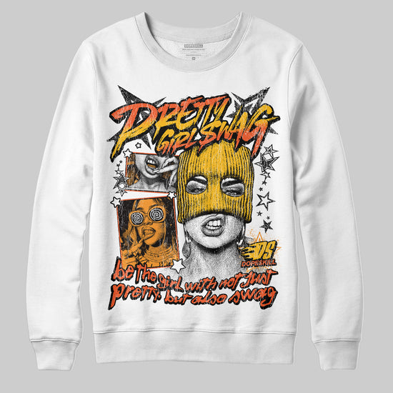 MSCHF Super Normal 2 Orange Milk DopeSkill Sweatshirt Pretty Girl Swag Graphic Streetwear - WHite