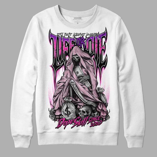 Dunk Low Triple Pink DopeSkill Sweatshirt Life or Die Graphic Streetwear - White