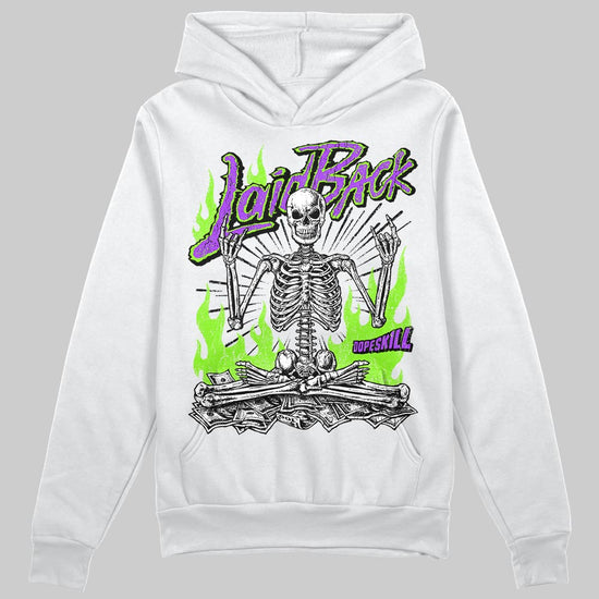Neon Green Sneakers DopeSkill Hoodie Laid Back Graphic Streetwear - White 