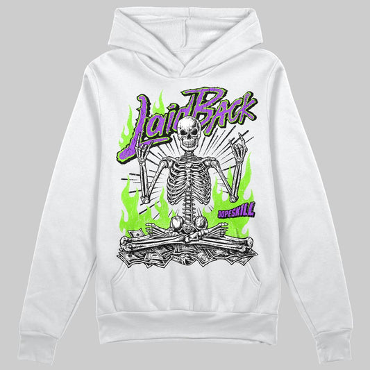 Neon Green Sneakers DopeSkill Hoodie Laid Back Graphic Streetwear - White 