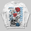 Jordan 3 Retro OG Rare Air DopeSkill Long Sleeve T-Shirt Side Hustle Graphic Streetwear - White