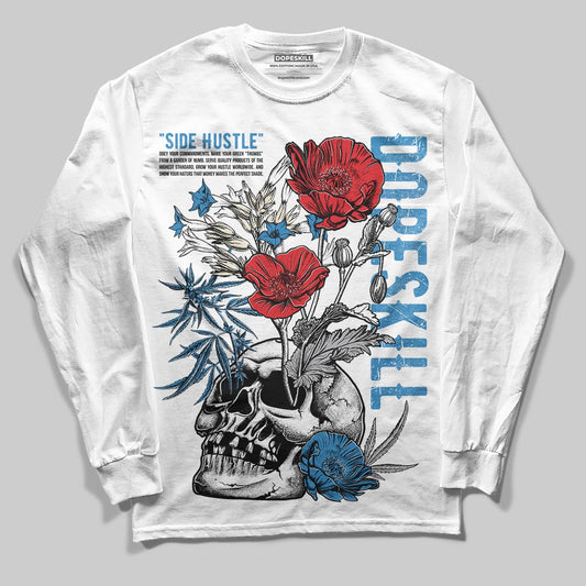 Jordan 3 Retro OG Rare Air DopeSkill Long Sleeve T-Shirt Side Hustle Graphic Streetwear - White