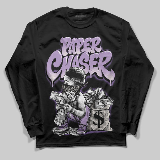 Jordan 10 WMNS “Hydrangeas” DopeSkill Long Sleeve T-Shirt Paper Chaser Boy Graphic Streetwear - Black