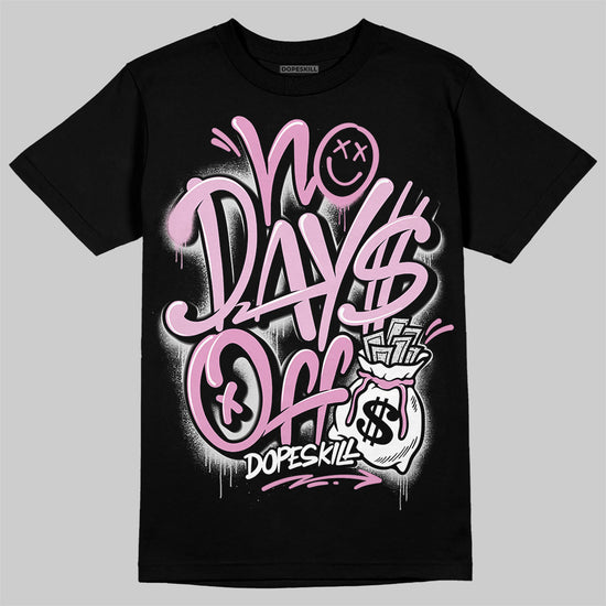 Jordan 4 WMNS “Orchid” DopeSkill T-Shirt No Days Off Graphic Streetwear - Black