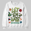 Foamposite Pro 'Pine Green' DopeSkill Sweatshirt Let 'em Hate Graphic Streetwear - White